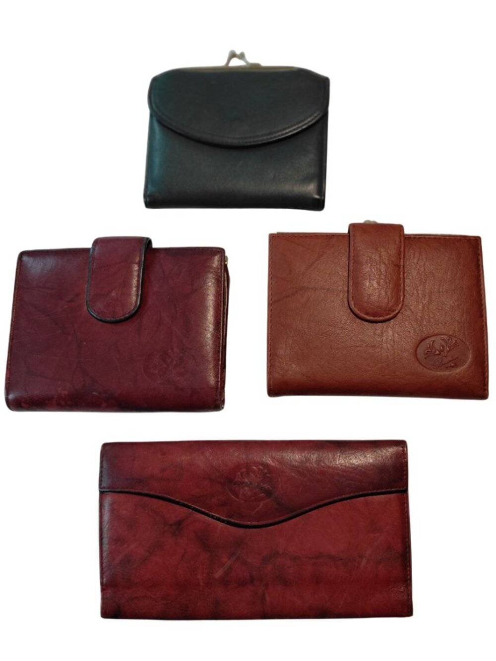 Buxton Vintage Top Grain Cowhide Leather Wallet Lot of 5